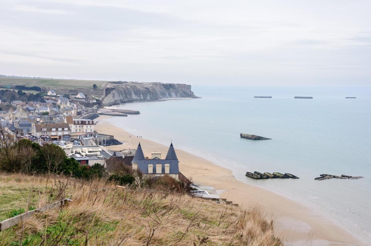 L'Hippocampe - Appt Mezzanine Centre D'Arromanches Buitenkant foto